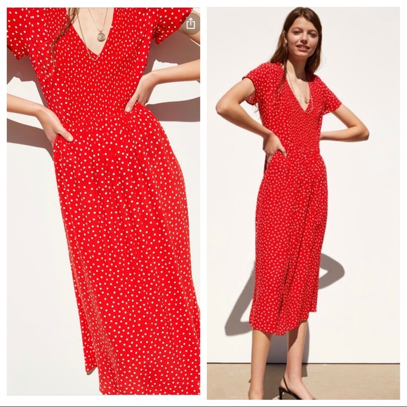 Zara Dresses & Skirts - 🆕 NWT Zara Polka Dot Midi Dress